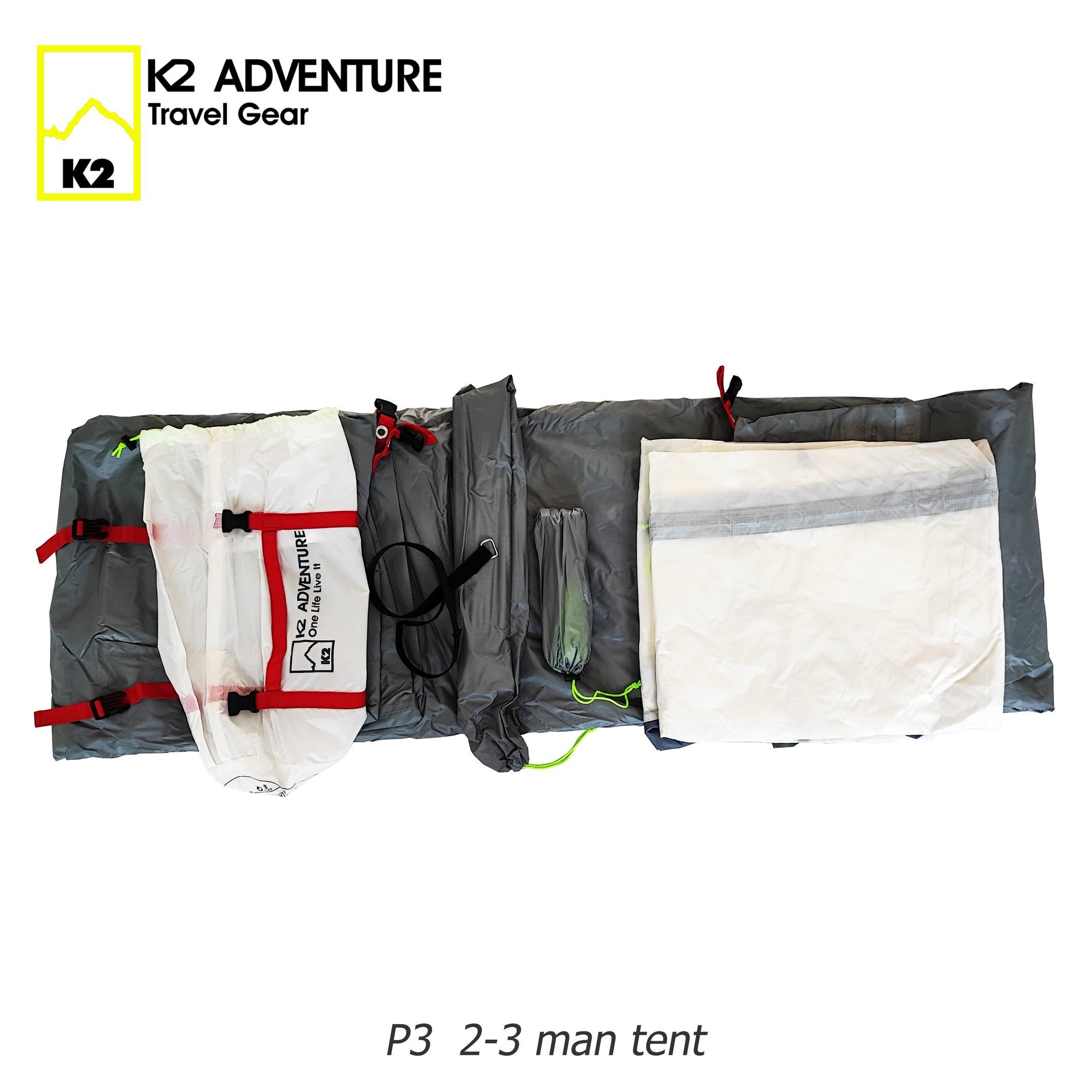 เต็นท์ K2 Adventure P3 สีขาว